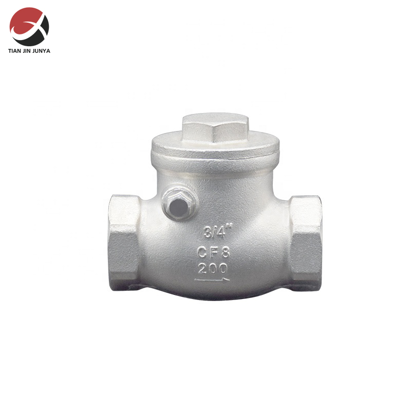 不鏽(xiu)鋼内(nei)螺紋(wen)卧式(shi)單向(xiang)止回(hui)閥